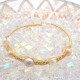 K Gold Covered Wire Natural Freshwater Baroque Pearl Open Bracelet