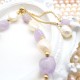 Natural Amethyst Stone Natural Baroque Freshwater Pearl Bracelet