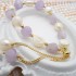 Natural Amethyst Stone Natural Baroque Freshwater Pearl Bracelet