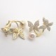 Double Butterfly Multi-wear Butterfly Stud Earrings