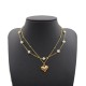 True love series K gold heart-shaped pendant set of natural Baroque pearl necklaces