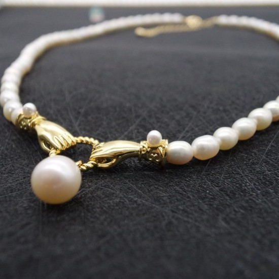 Bracelet Buckle Pendant Pearl Necklace