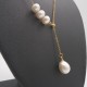 Freshwater Oval Pearl Pendant Baroque Pearl Necklace